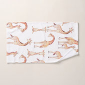 Tan Giraffes grillige Unisex Baby shower Kinder Bad Handdoek (Handdoek)