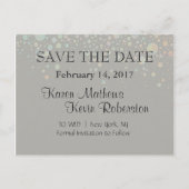 Tan Glitter Stars Aankondigingskaart (Voorkant)