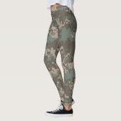 Tan Green Camouflage Leggings vrouwen (Links)