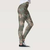 Tan Green Camouflage Leggings vrouwen (Rechts)