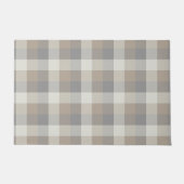 Tan Grey Ivory Neutral Rustic Pset Deurmat (Voorkant)