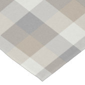 Tan Grey Ivory Neutral Rustic Pset Korte Tafelloper (Hoek)