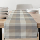 Tan Grey Ivory Neutral Rustic Pset Korte Tafelloper