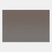 Tan Grey Zwart en Bruin Ombre Mix Inpakpapier Vel (Voorkant 2)