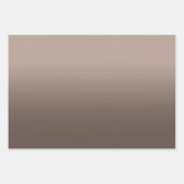 Tan Grey Zwart en Bruin Ombre Mix Inpakpapier Vel (Voorkant)
