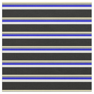 Tan, grijs, blauw, lichte cyaan en zwart gekleurd stof