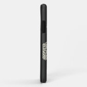 TAN/GRIJZE VREEMDE BLOEMEN iPhone Case (Achterkant/rechts)