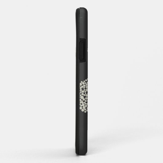 TAN/GRIJZE VREEMDE BLOEMEN iPhone Case (Achterkant/rechts)