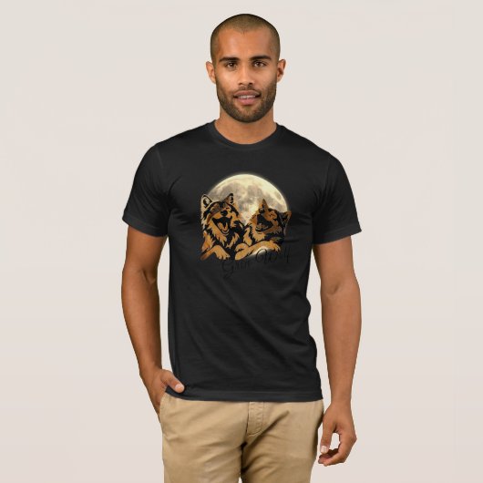 Tan Grin Wolf T-shirt (Voorkant volledig)