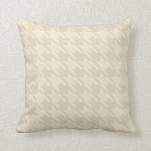 Tan Houndstooth Pillow Kussen