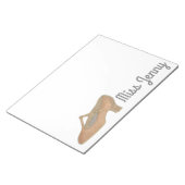 Tan Jazz Character Shoe Dance Notitieblok (Schuin)