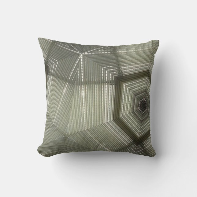 Tan kaleidoscoop Pillow Kussen (Voorkant)