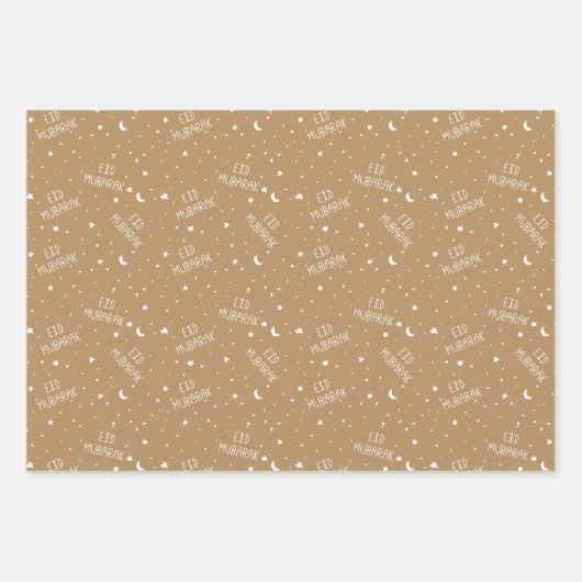 Tan Kinder Eid Mubarak Inpakpapier Vel (Voorkant 2)