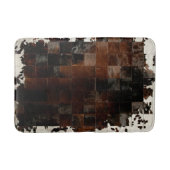Tan Koeienhuid Patchwork Print Badmat (Voorkant)