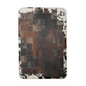 Tan Koeienhuid Patchwork Print Badmat (Voorkant Verticaal)
