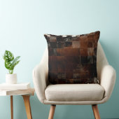 Tan Koeienhuid Patchwork Print Cushion Kussen (Stoel)
