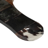 Tan Koeienhuid Patchwork Print Snijplank (Hoek)