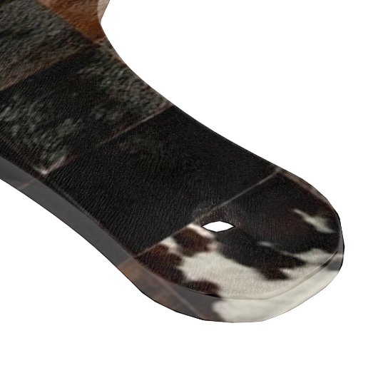 Tan Koeienhuid Patchwork Print Snijplank (Hoek)