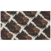 Tan Koeienhuid Patchwork Print Tafelkleed (Voorkant (Horizontaal))
