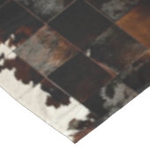 Tan Koeienhuid Patchwork Print Tafelkleed (Gekanteld)