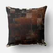 Tan Koeienhuid Print Cushion Kussen (Achterkant)