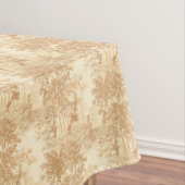  Tan Landscape Toile w/Urns en Kolommen Tafelkleed (Voorbeeld)