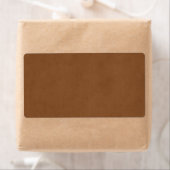  Tan Leather Brown Perkamentpapier Blank Etiket (Insitu)