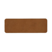  Tan Leather Brown Perkamentpapier Blank Etiket (Voorkant)