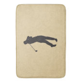 Tan Leather Golf Bath Mat (Voorkant Verticaal)