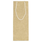 Tan Leather Golf Design Wijn Cadeautas (Achterkant)