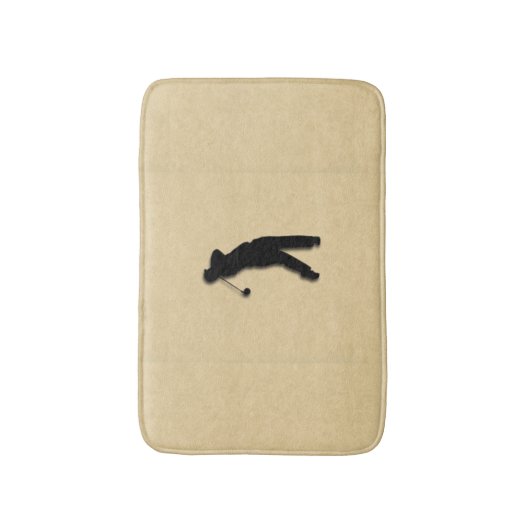 Tan Leather Look Golf Badmat (Voorkant Verticaal)