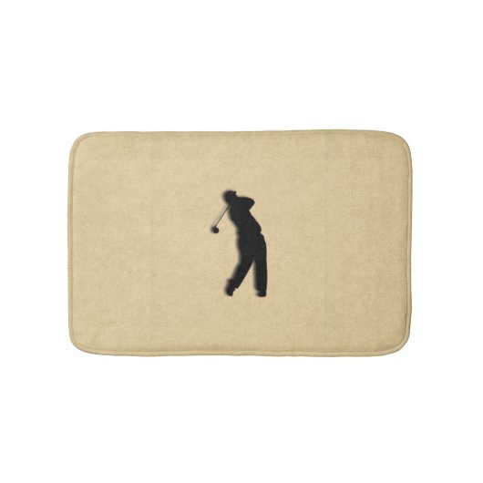 Tan Leather Look Golf Badmat (Voorkant)