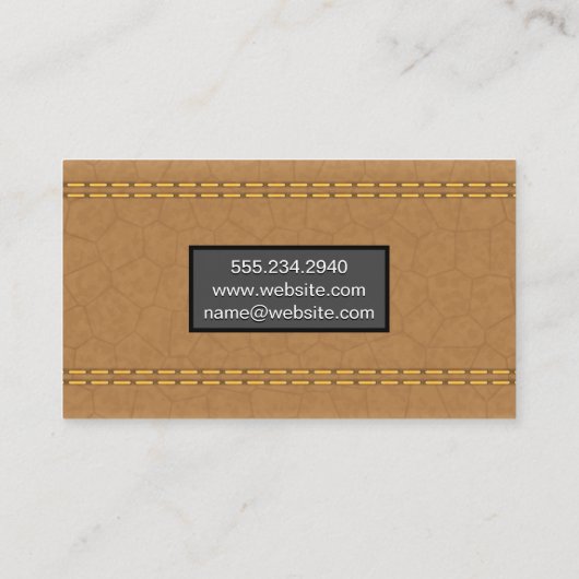 Tan Leather | Stitlement | Visitekaartje (Achterkant)