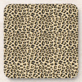 Tan Leopard Print Bier Onderzetter