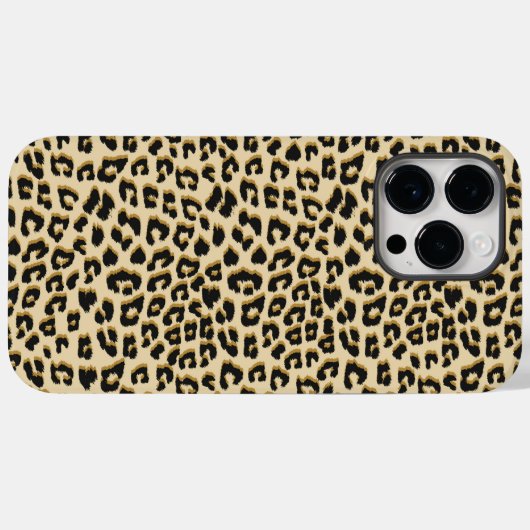 Tan Leopard Print Case-Mate iPhone Case (Achterkant (horizontaal))