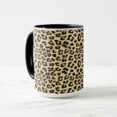 Tan Leopard Print Mok (Voorkant links)