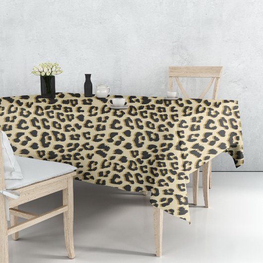 Tan Leopard Print Tafelkleed