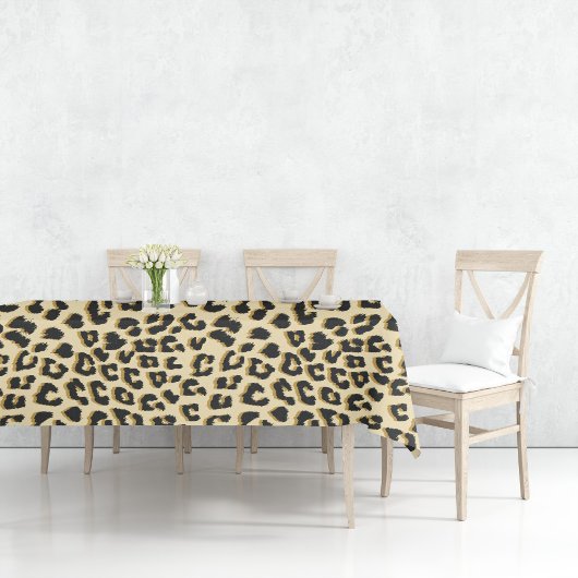 Tan Leopard Print Tafelkleed