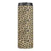 Tan Leopard Print Thermosbeker (Achterkant)