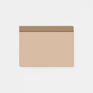 Tan Light Brown Colour Minimalist Post-It Notes