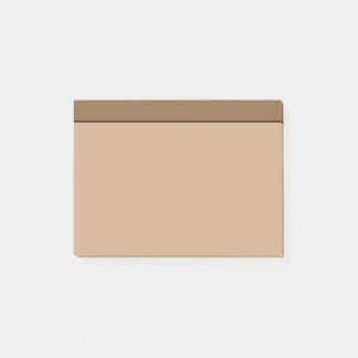 Tan Light Brown Colour Minimalist Post-It Notes