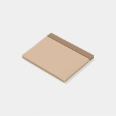 Tan Light Brown Colour Minimalist Post-It Notes (Schuin)