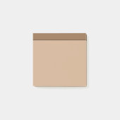 Tan Light Brown Colour Minimalist Post-It Notes (Voorkant)