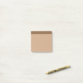 Tan Light Brown Colour Minimalist Post-It Notes (Op bureau)