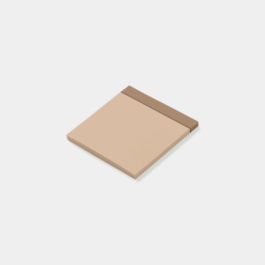 Tan Light Brown Colour Minimalist Post-It Notes (Schuin)