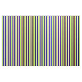 Tan, Light Green, Maroon, Blue en Black Colour Stof (Fat Quarter)