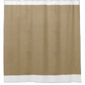 Tan linen Texture Douchegordijn (Voorkant)