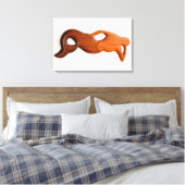 tan look-out-zeemeermin canvas afdruk (Insitu (Slaapkamer))