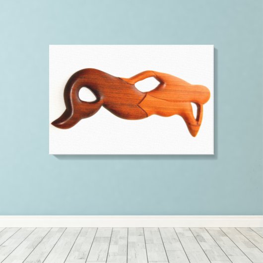 tan look-out-zeemeermin canvas afdruk (Insitu (Houten vloer))