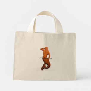 tan look-out-zeemeermin mini tote bag